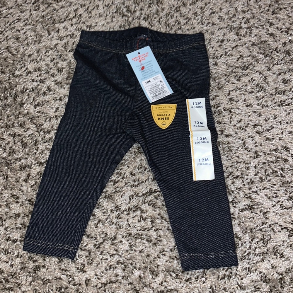 Denim leggings